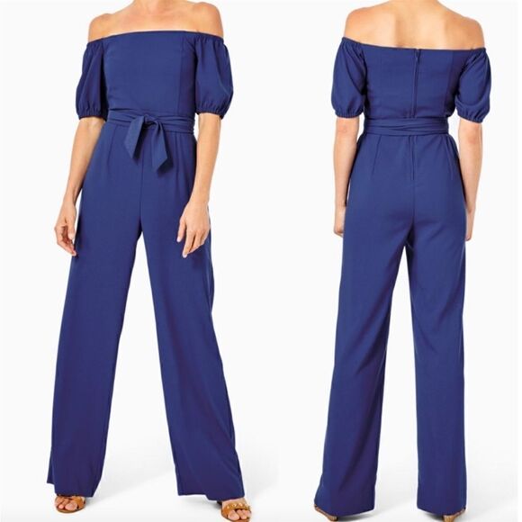 Lilly Pulitzer Jada blue Jumpsuit Size 0 - Picture 5 of 14